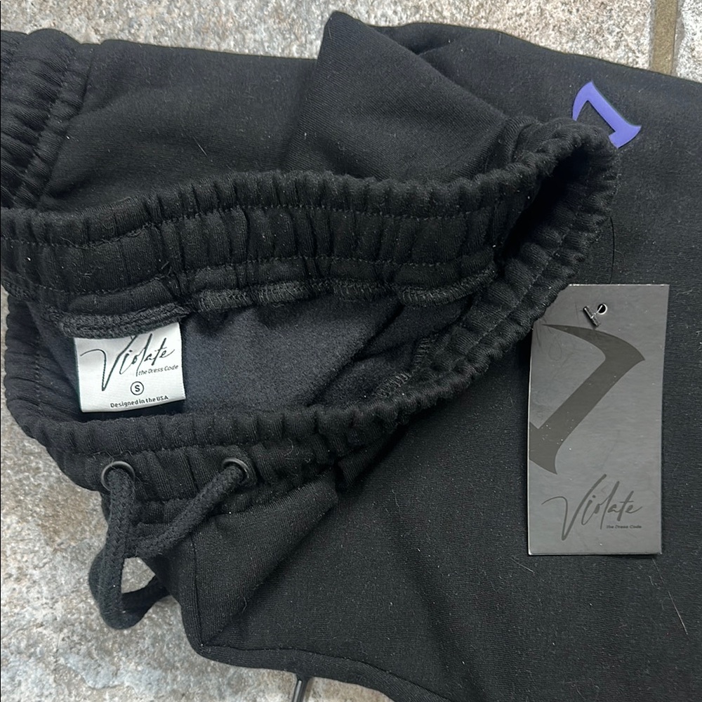 Violate the Dress Code NV Joggers with Purple Logo - Picture 2 of 4